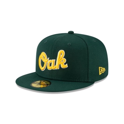 Sapca New Era Oakland Athletics MLB Ligature 59FIFTY Fitted - Verzi